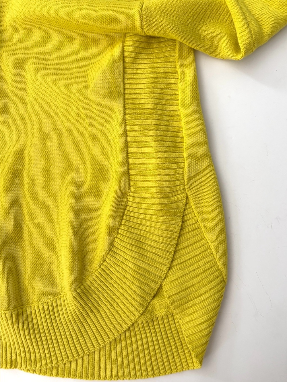 Zaket & Plover Sweater Funnel Neck Cashmere Cotton Blend Sweater Yellow XS - Picture 11 of 13